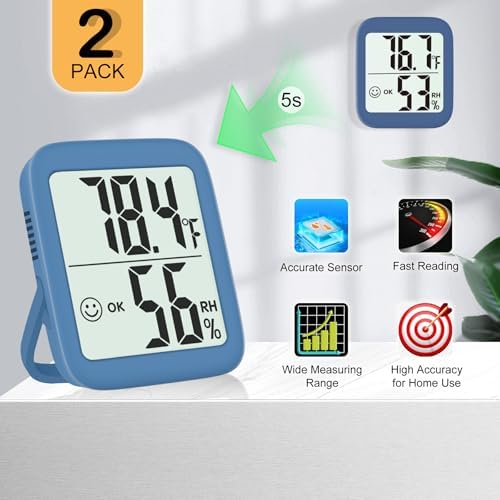 Antonki 2 Pack Room Thermometer Indoor Hygrometer - Image 6