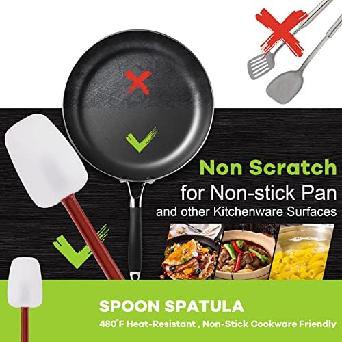 Commercial Silicone Spatula Set, High Heat Spatula + Spoonula 16 Inches - Image 2
