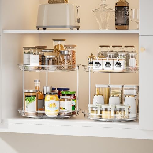 LAMU 2 Tier Lazy Susan Turntable Organizer - Image 6