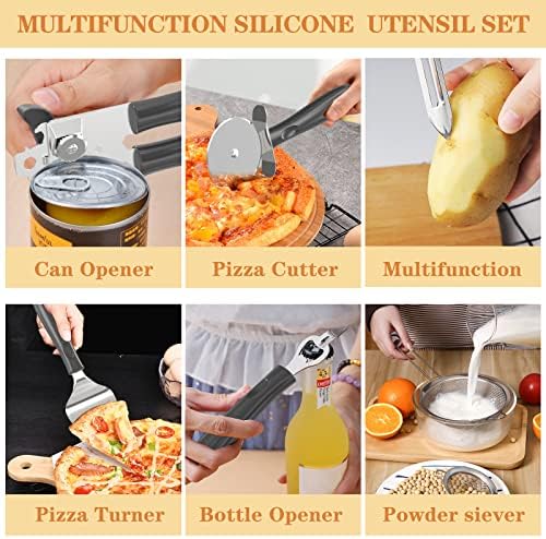 Silicone Cooking Utensil Set, Umite Chef 43 PCS Heat Resistant Kitchen Utensil - Image 4
