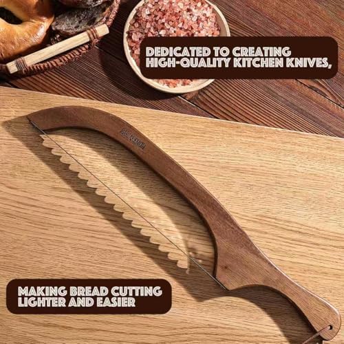RAPSAKEMOH Bread Knife for Homemade Bread, Bread slicer for Homemade Bread - Image 4