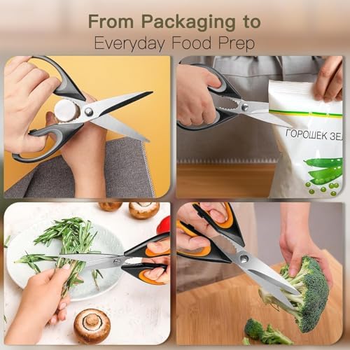 Kitchen Scissors All Purpose Heavy Duty, Kitchen Utensils Set, Stainless Steel - Image 4