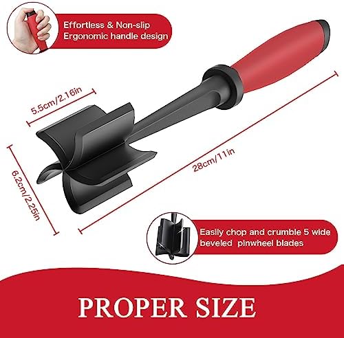 2 Pack Meat Chopper Ground Beef Masher Tool - Image 3