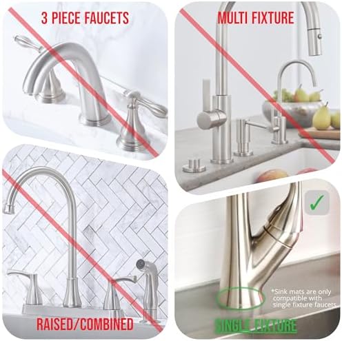 Ternal Original SINKMAT 24in XL Faucet Splash Guard Extra Long Microfiber Sink - Image 5