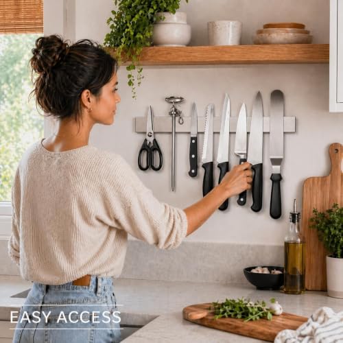 Modern Innovations 16 Inch Stainless Steel Magnetic Knife Bar - Image 4