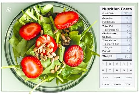 Greater Goods Food Scale with Nutrition Calculator, 000 Codes by GreaterGoods