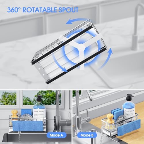 Metal Kitchen Sink Sponge Holder, Countertop Sink Caddy - Image 4