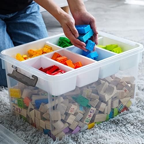 Citylife 32QT Clear Craft Organizers and Storage Box - Image 3
