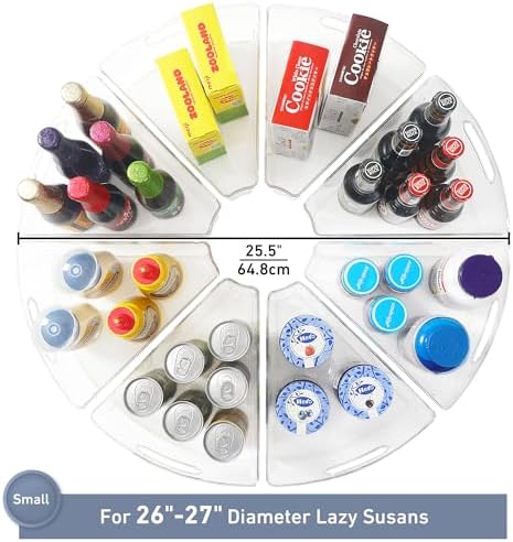 Leeden Lazy Susan Cabinet Organizer, 1/8 Wedge Bins - Image 4