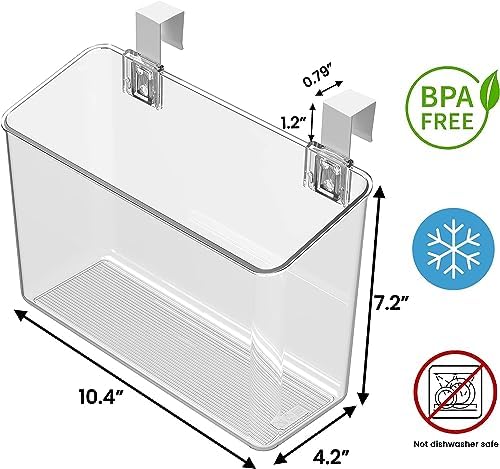 vacane 2 Pack Plastic Over Cabinet Door Organizer - Image 6
