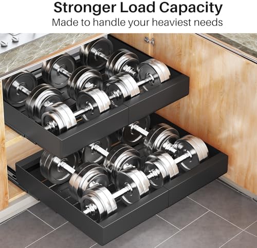 Kitstorack Pull out Cabinet Organizer, Expandable Heavy Duty Slide out Drawer - Image 5