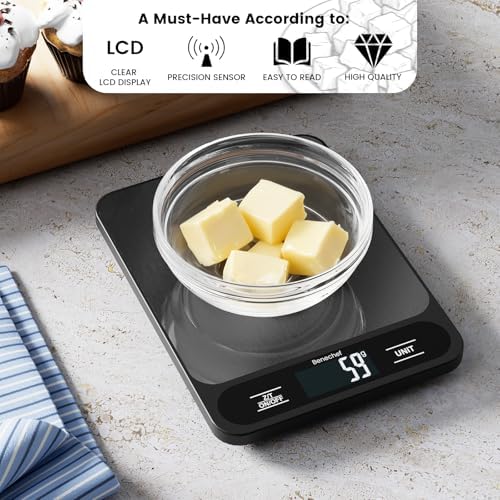 Food Scale, 22lb Ultra-Thin Digital Kitchen Scale, 1g/0.05oz Accuracy Ideal - Image 4