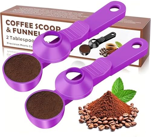 2-in-1 Coffee Scoop with Funnel, 2 Tbsp Measuring Spoon by Unknown