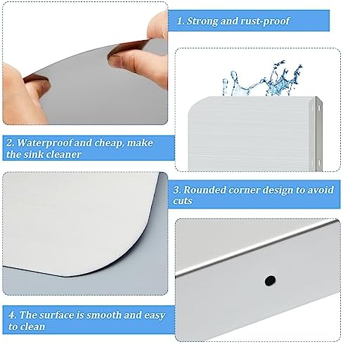 Amylove 15 x 20 Inch Stainless Steel Splash Guard - Image 4