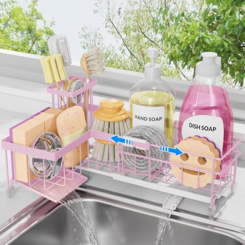 Extendable L-Shaped Sink Caddy Organizer by Unknown