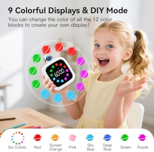 Yunbaoit Digital Visual Timer for Kids, 99-Minute Countdown, Rechargeable - Image 3