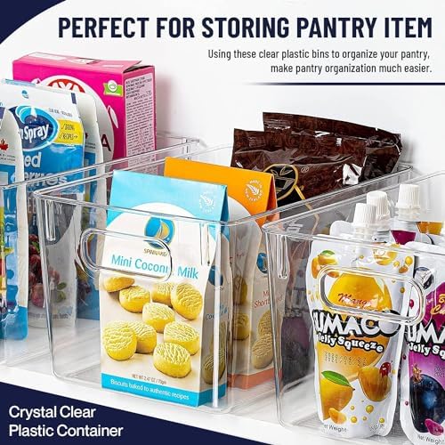 Clear Plastic Storage Bins, Pantry Organizers and Storage Containers Fridge - Image 5