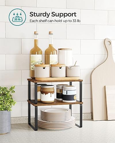 SONGMICS Cabinet Organizer Shelf, Kitchen Storage - Image 4