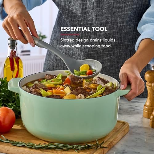 KitchenAid Slotted Spoon with Stainless Steel Handle, Nonstick Safe, Durable - Image 3
