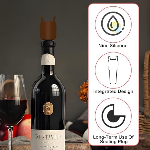 8Pcs Reusable Sparkling Wine Bottle Stoppers, Silicone Wine Seal Stoppers - Image 3
