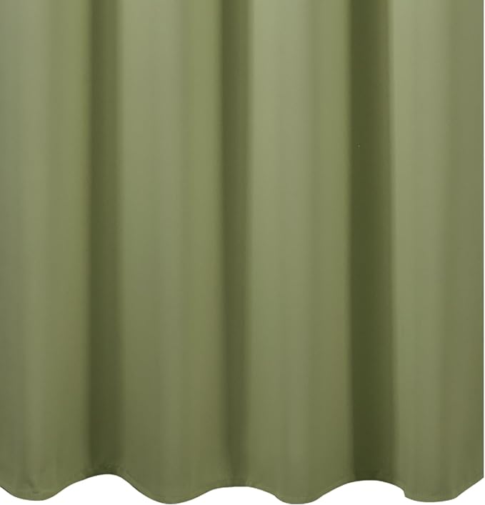 Blackout Curtains 66 x 84 inch/Sage Green Curtains Set of 2 Panels/Thermal - Image 8