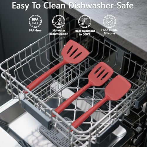 Coukre Silicone Kitchen Cooking Utensils Set, Heat Resistant - Image 5