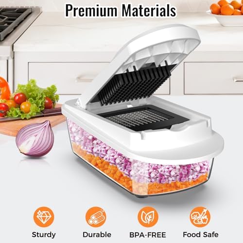 8-Blade Cook Tool & Gadget Sets, Egg Slicer Chopper Grater Set - Image 3