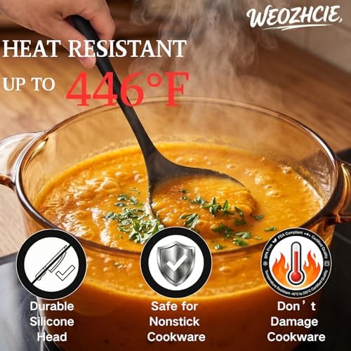 Silicone Kitchen Utensils Set, Nonstick Kitchen Utensils 446°F Heat-Resistant - Image 2