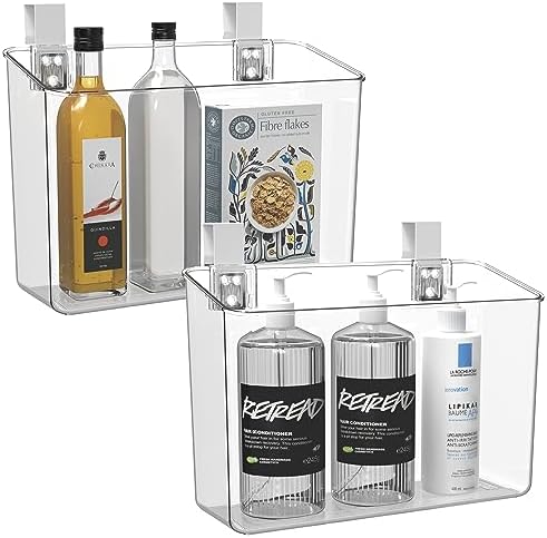 vacane 2 Pack Plastic Over Cabinet Door Organizer by vacane