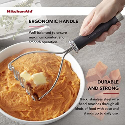 KitchenAid Gourmet Stainless Steel Wire Masher, 10.24-Inch - Image 4
