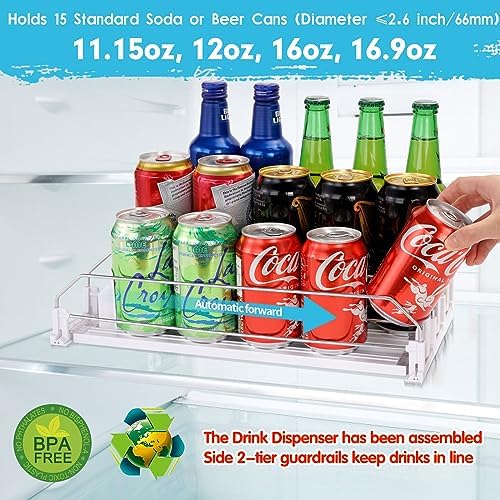 Automatic Soda Can Organizer Refrigerator Can Dispenser - Image 2