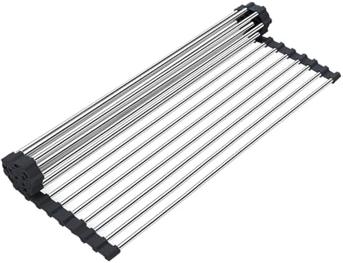 Searik Dish Drying Rack Roll Up Sink Drying Rack, Over The Sink Dish Rack by Searik