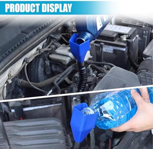 Flexible Car Fuel Funnel, Foldable Clasp Gasoline Funnels - Image 6