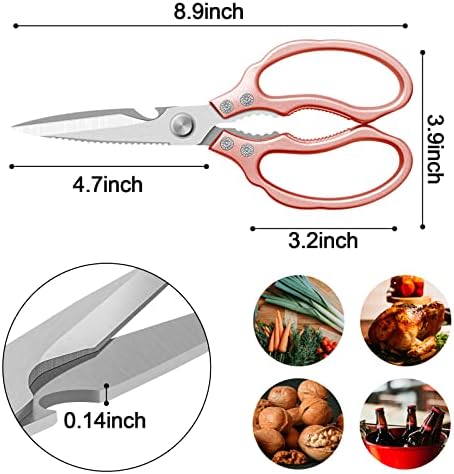 CGBE Kitchen Scissors, Heavy Duty Dishwasher Safe Food Scissors - Image 2