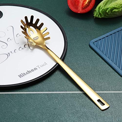 Gold Spaghetti Spoon, Berglander Pasta Server - Image 4