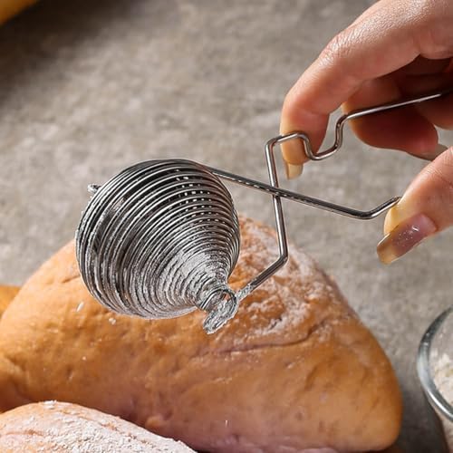 Cabilock Stainless Steel Flour Sieve Handheld Mesh Flour Sifter - Image 3