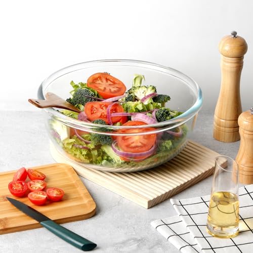 NUTRIUPS 6 QT Large Glass Mixing Bowl - Image 4