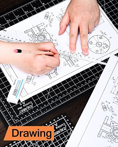 Density-upgraded 9"x12" Self Healing Cutting Mat, Idemeet Rotary Sewing Mat - Image 5