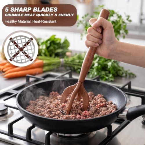 Wenqik Platen Meat Masher Ground Beef Chopper Tool - Image 5