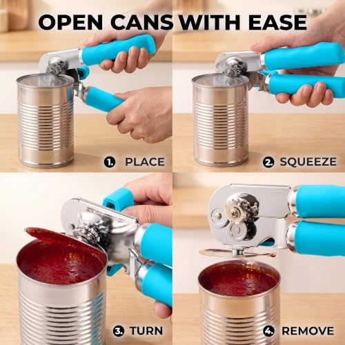 Zulay Kitchen Stainless Steel Swing Open Manual Can Opener Comfortable Grip - Image 3