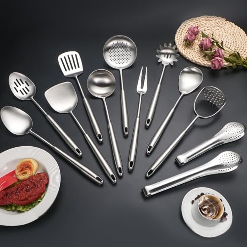 304 Stainlss Steel Kitchen Utensils Set, Pasta Server - Image 2