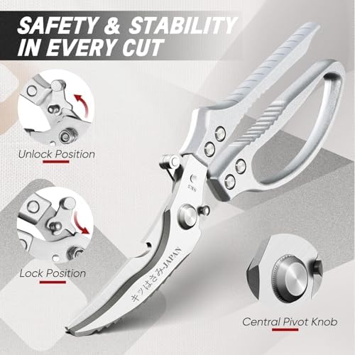 TIVOLI Silver Japanese Kitchen Shears Set - Image 3