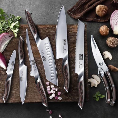 HOSHANHO 8PCS Kitchen Knife Set, Ultra Sharp Japanese Knife Sets - Image 6