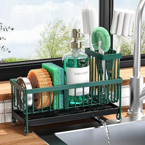 Cisily Sponge Holder for Kitchen Sink, Sink Caddy Organizer by CISILYHOMELIFE