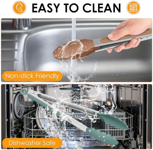 HOTEC Stainless Steel Kitchen Tongs - Image 5