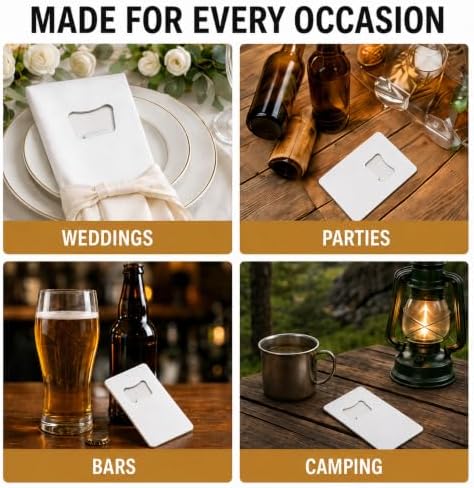 QTLCOHD 60 Pack Credit Card Bottle Opener - Image 6