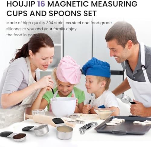 Magnetic Measuring Cups and Spoons Set-Heavy Duty 304 Stainless Steel - Image 3