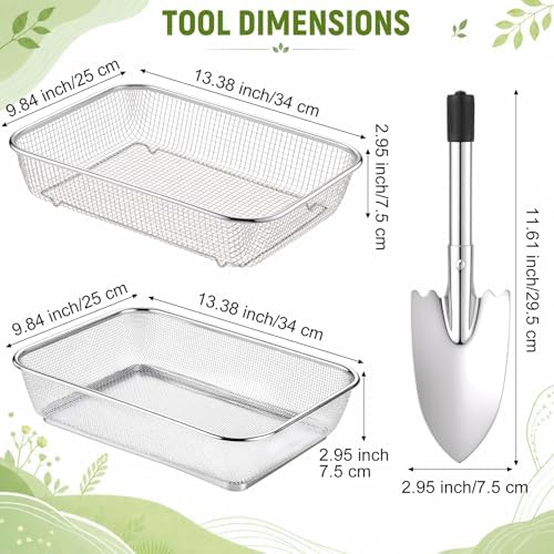 2 Large Soil Sifter for Gardening Dirt Sifter - Image 2