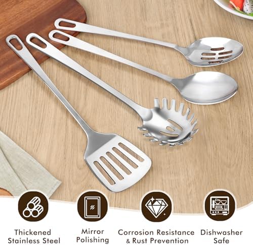 3 Pcs Stainless Steel Cooking Utensils Set, Heat Resistant Kitchen Utensils - Image 3