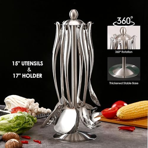 18/10 Stainless Steel Cooking Utensils Set - Image 2
